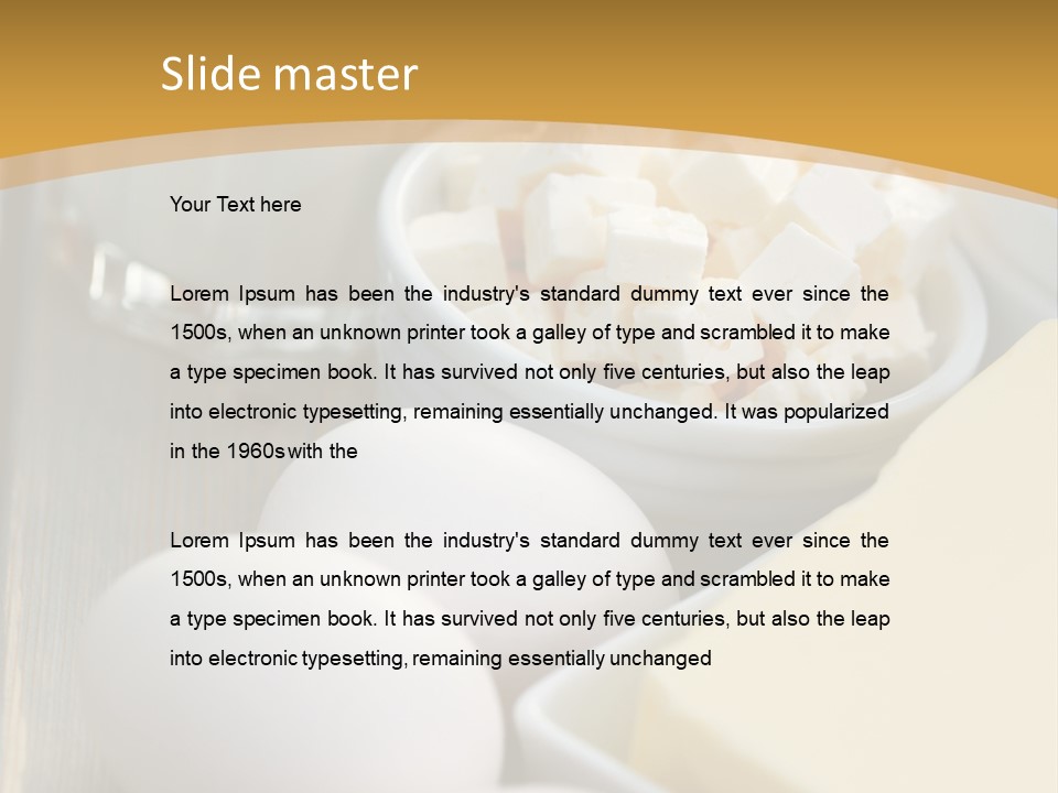 Eating Food Cream PowerPoint Template