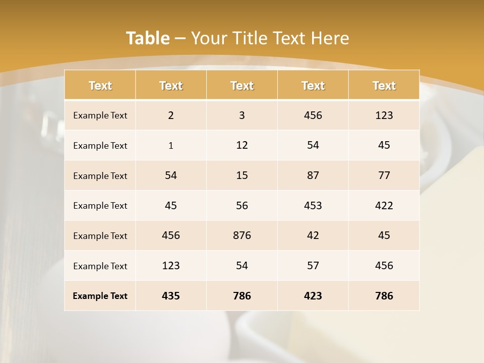 Eating Food Cream PowerPoint Template