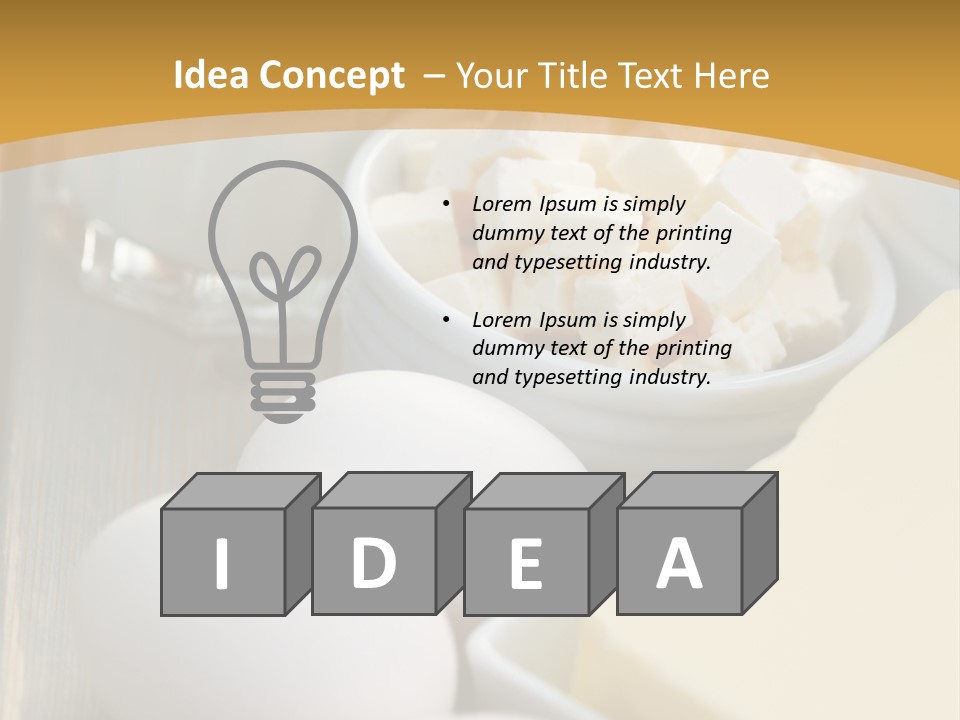 Eating Food Cream PowerPoint Template