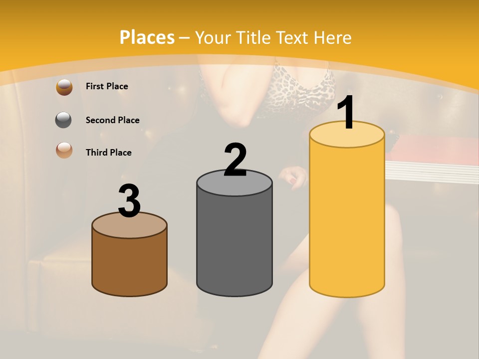 Piercing Model Pretty PowerPoint Template