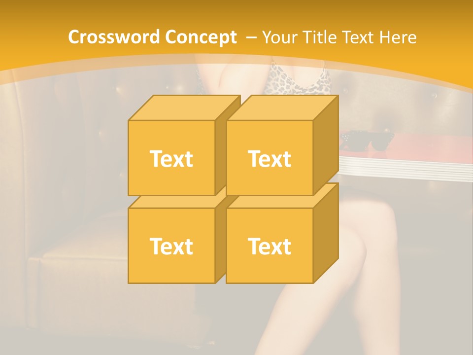 Piercing Model Pretty PowerPoint Template