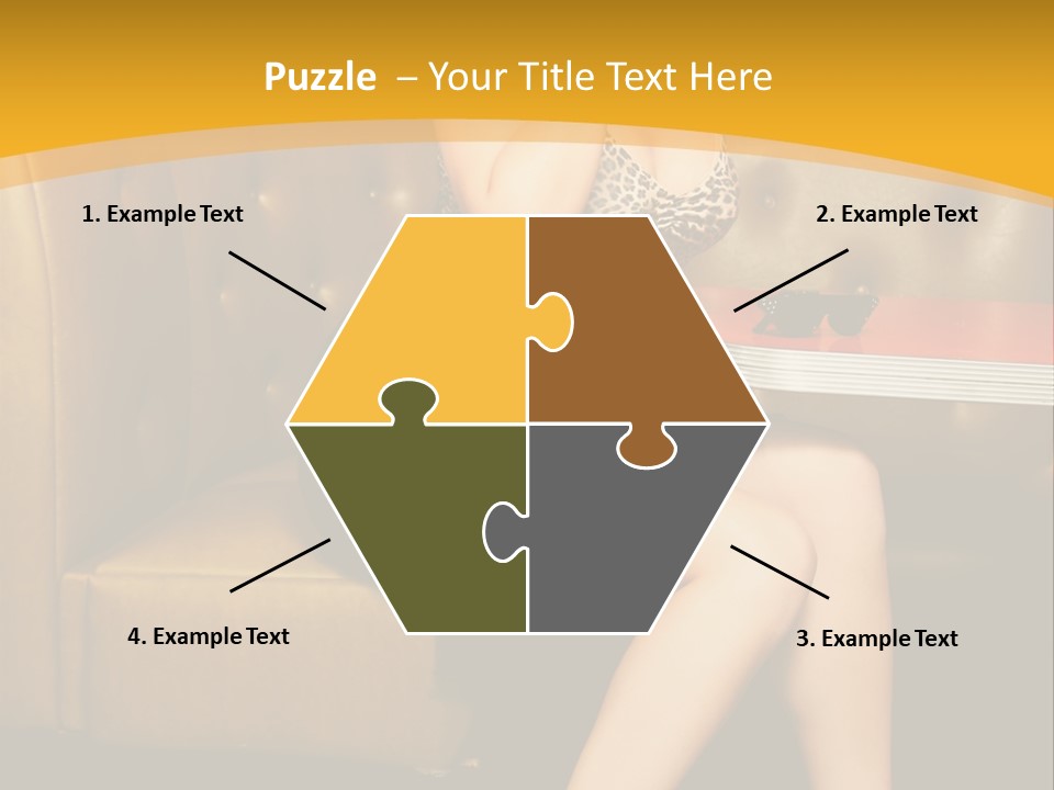 Piercing Model Pretty PowerPoint Template