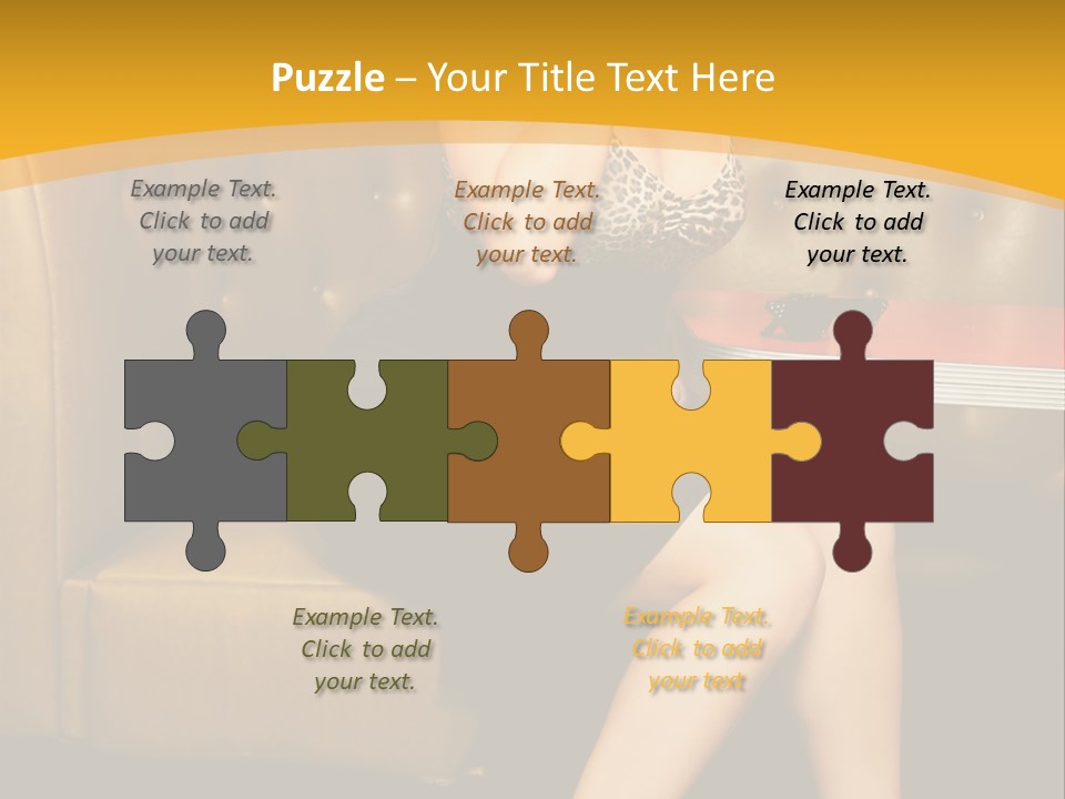 Piercing Model Pretty PowerPoint Template