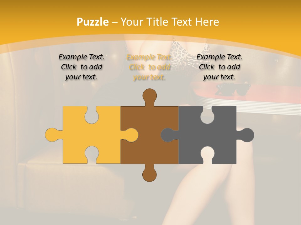 Piercing Model Pretty PowerPoint Template