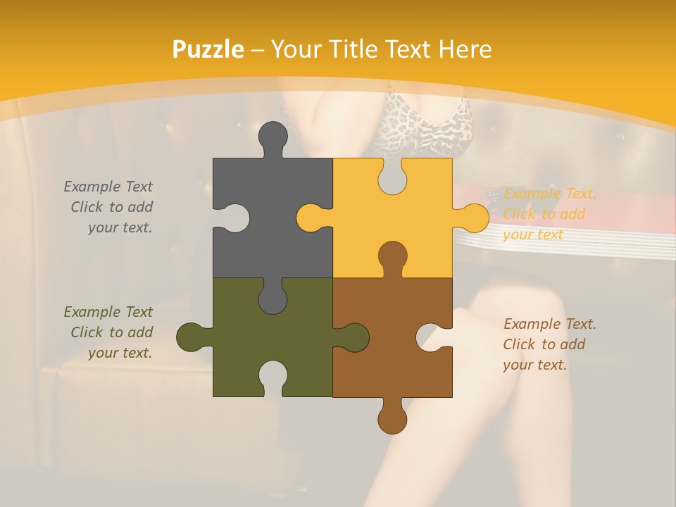 Piercing Model Pretty PowerPoint Template