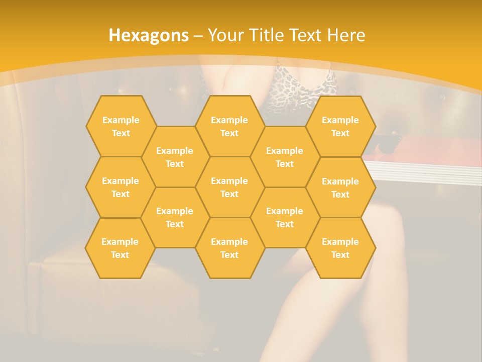 Piercing Model Pretty PowerPoint Template