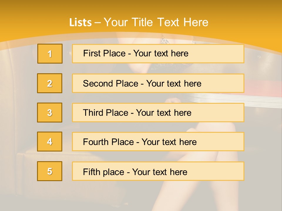 Piercing Model Pretty PowerPoint Template