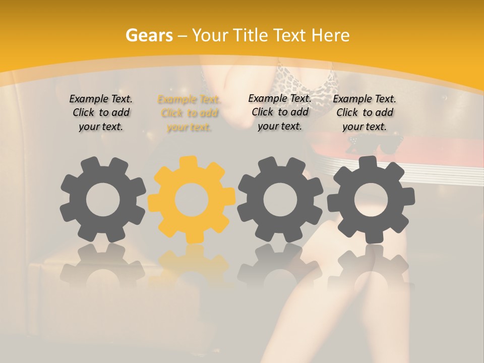 Piercing Model Pretty PowerPoint Template