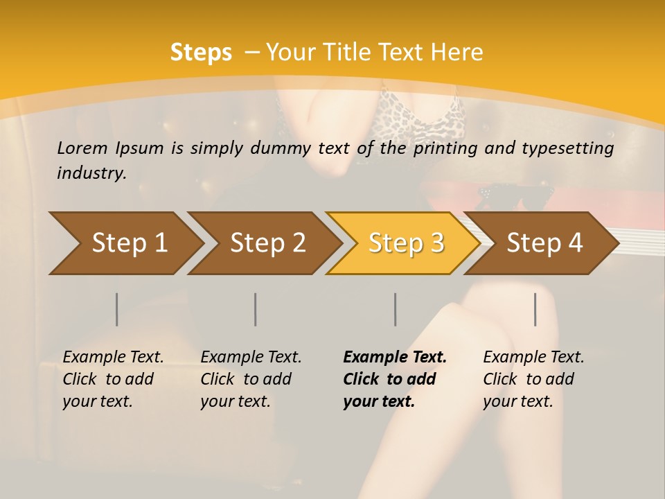 Piercing Model Pretty PowerPoint Template