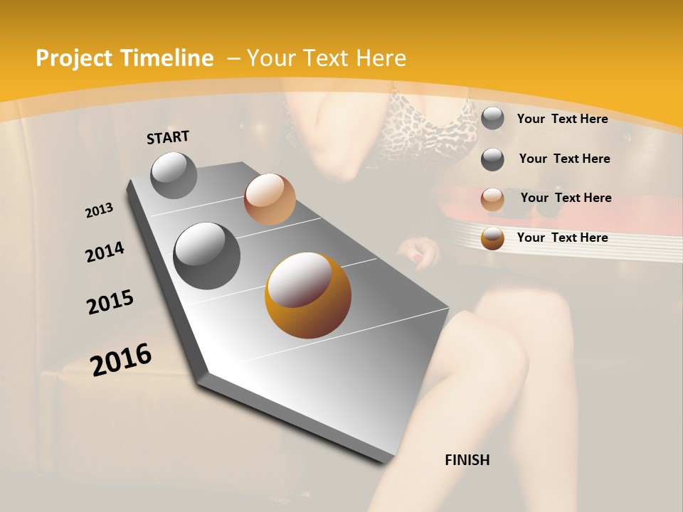 Piercing Model Pretty PowerPoint Template