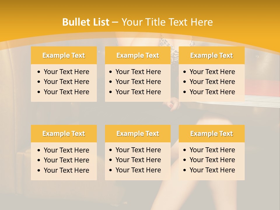 Piercing Model Pretty PowerPoint Template