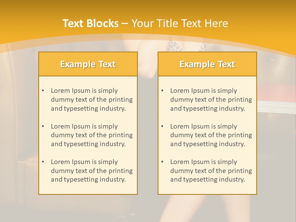 Piercing Model Pretty PowerPoint Template