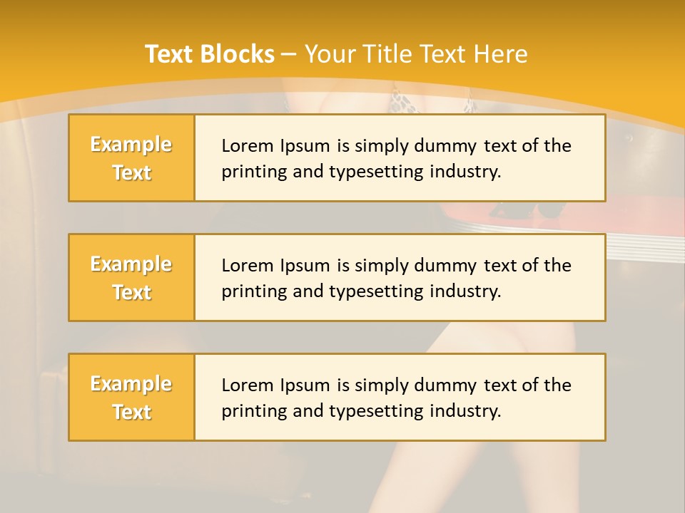 Piercing Model Pretty PowerPoint Template