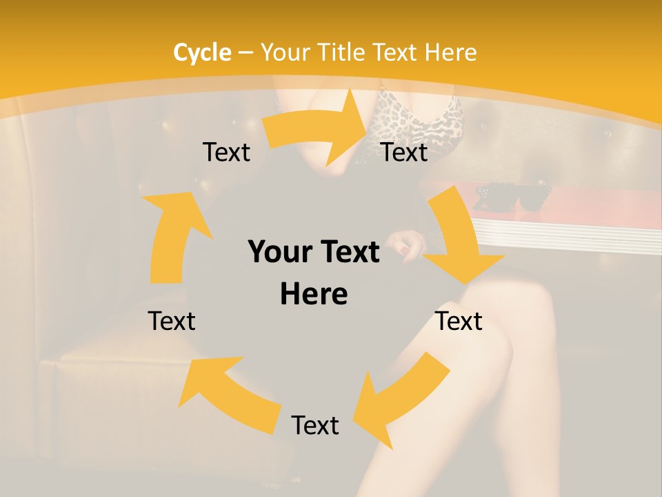 Piercing Model Pretty PowerPoint Template
