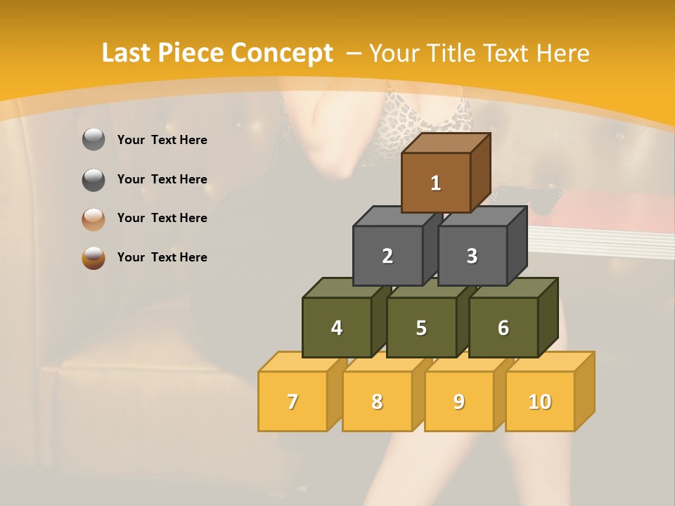 Piercing Model Pretty PowerPoint Template