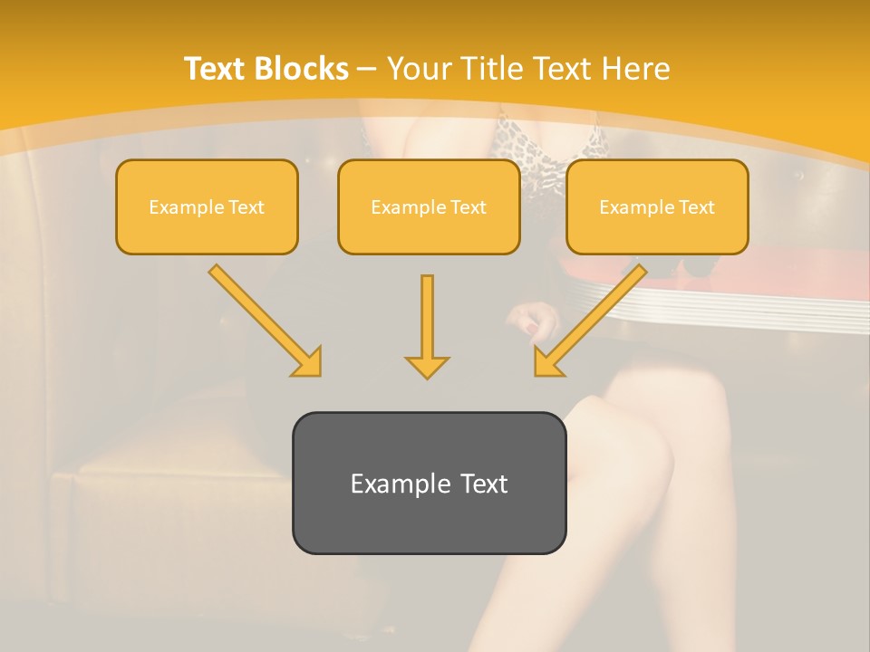 Piercing Model Pretty PowerPoint Template