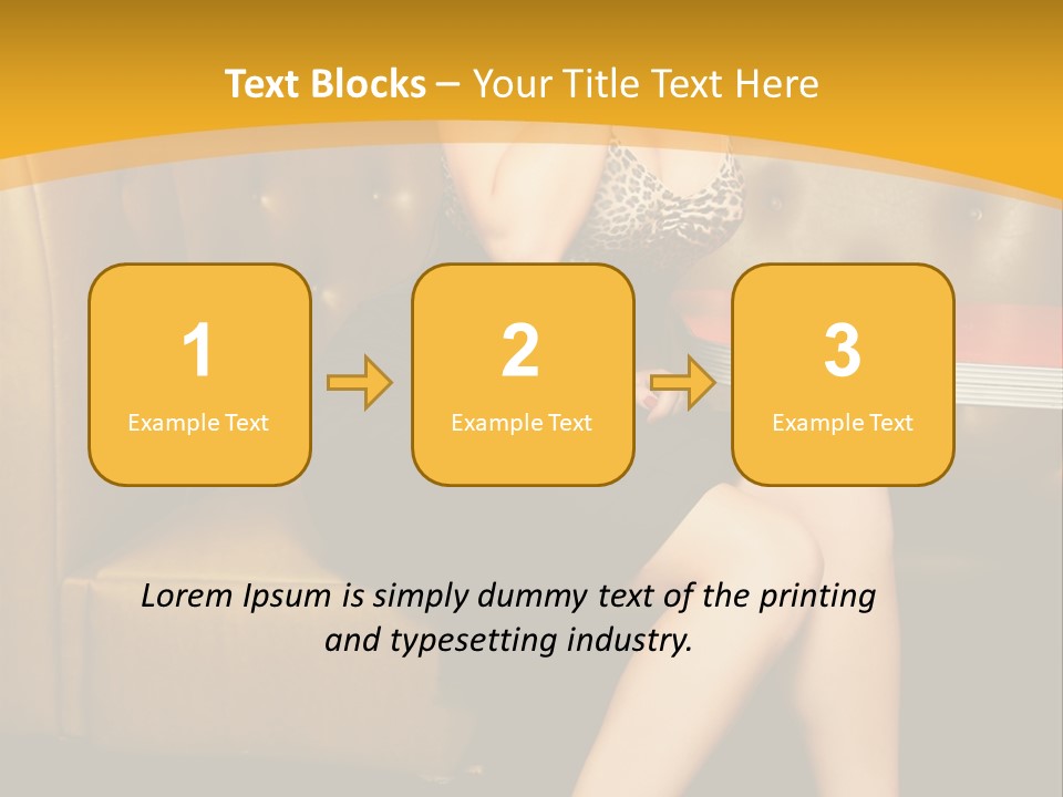 Piercing Model Pretty PowerPoint Template