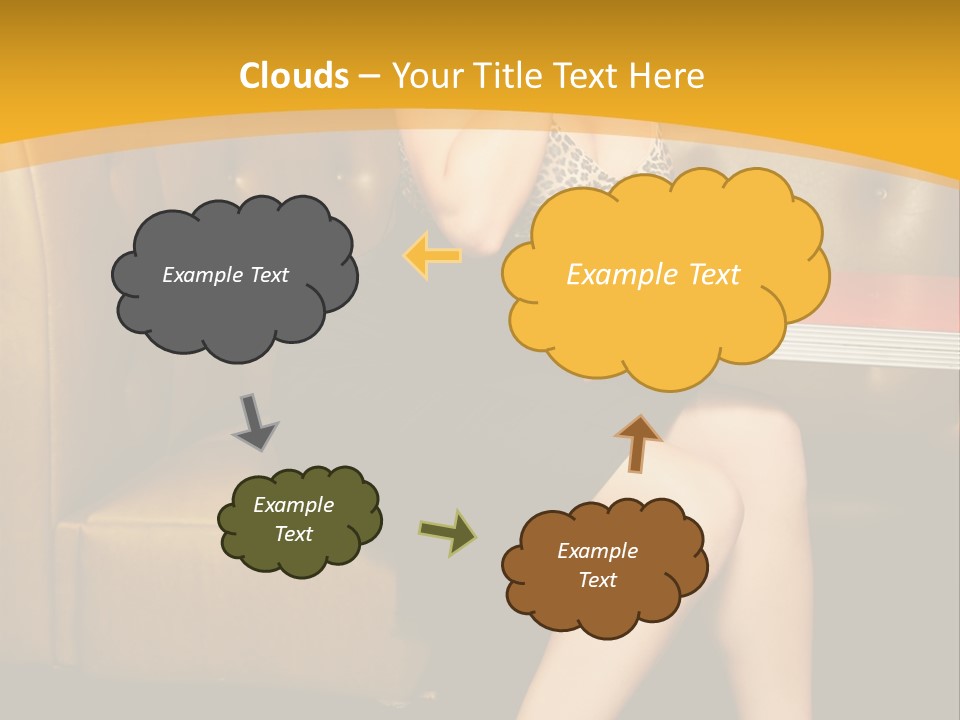 Piercing Model Pretty PowerPoint Template