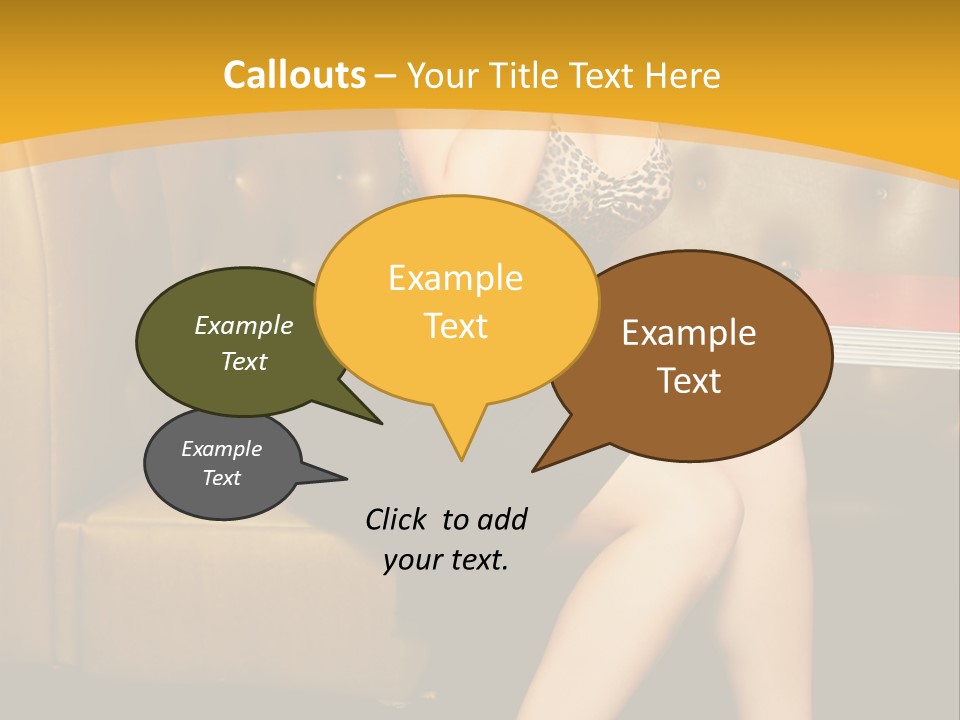 Piercing Model Pretty PowerPoint Template
