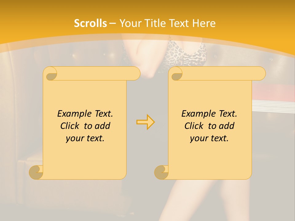 Piercing Model Pretty PowerPoint Template