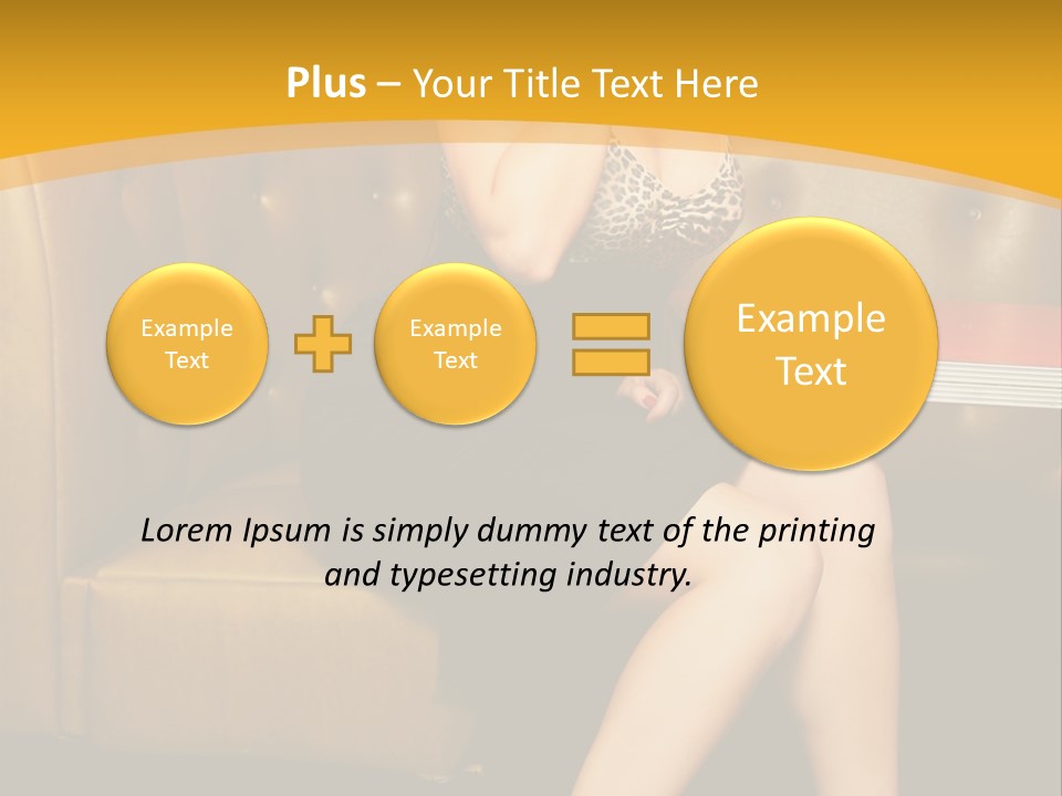 Piercing Model Pretty PowerPoint Template