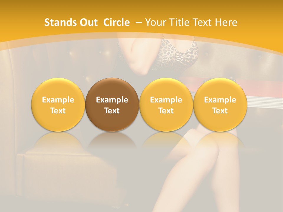 Piercing Model Pretty PowerPoint Template