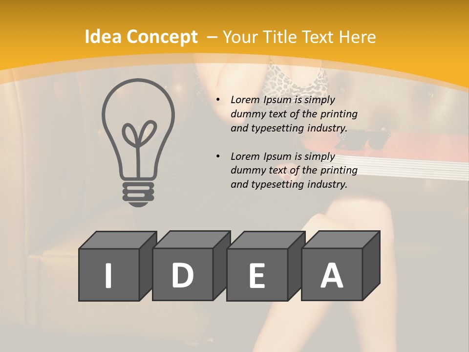 Piercing Model Pretty PowerPoint Template