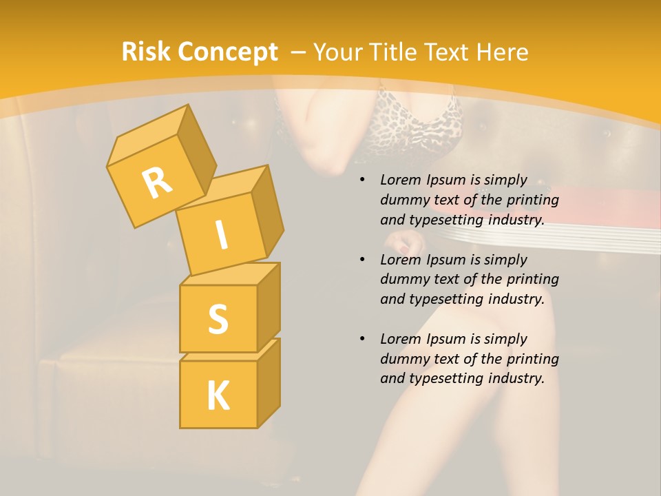 Piercing Model Pretty PowerPoint Template