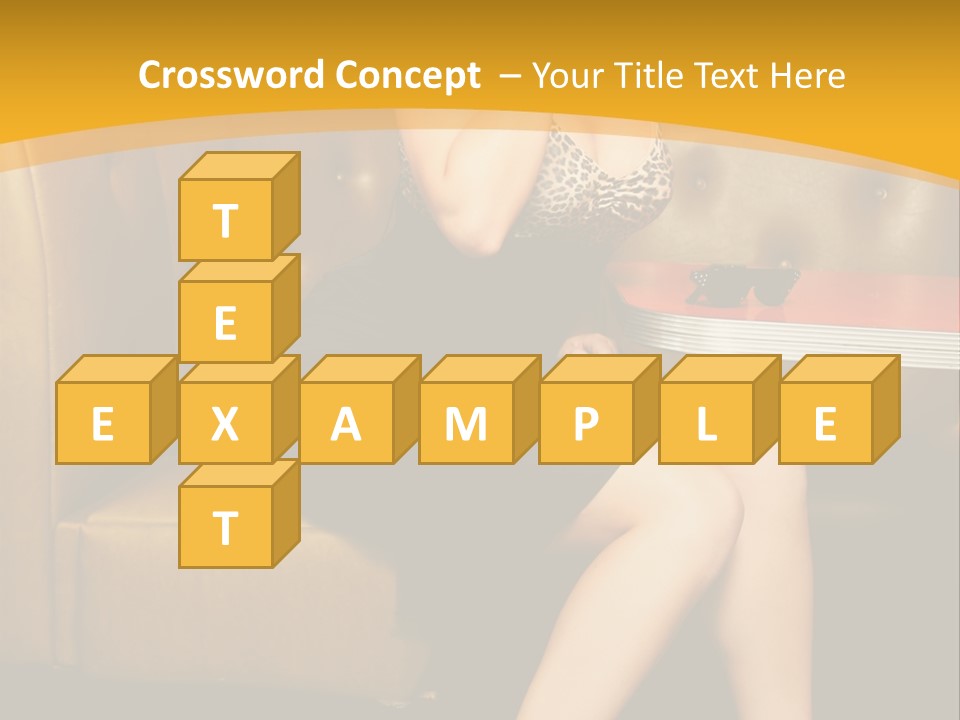 Piercing Model Pretty PowerPoint Template