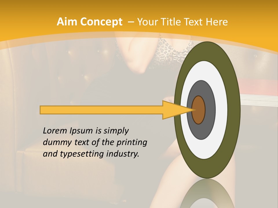 Piercing Model Pretty PowerPoint Template