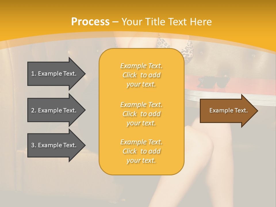 Piercing Model Pretty PowerPoint Template