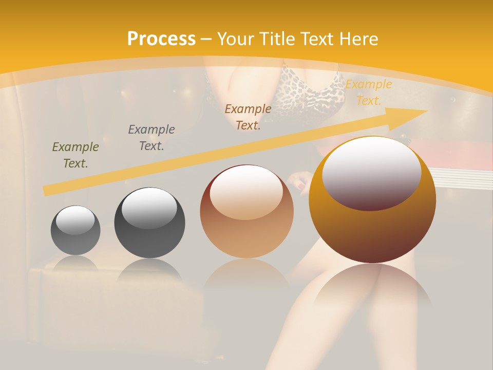 Piercing Model Pretty PowerPoint Template