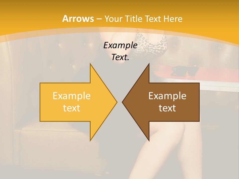 Piercing Model Pretty PowerPoint Template