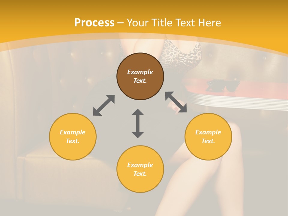 Piercing Model Pretty PowerPoint Template