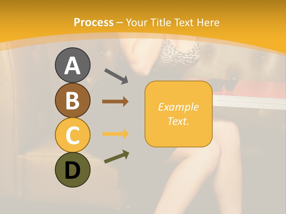 Piercing Model Pretty PowerPoint Template