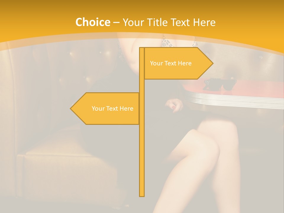 Piercing Model Pretty PowerPoint Template