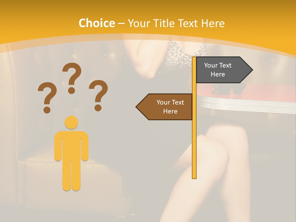 Piercing Model Pretty PowerPoint Template