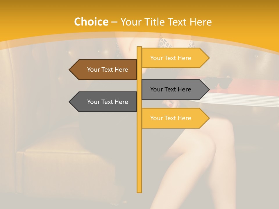 Piercing Model Pretty PowerPoint Template