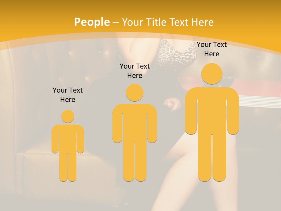 Piercing Model Pretty PowerPoint Template