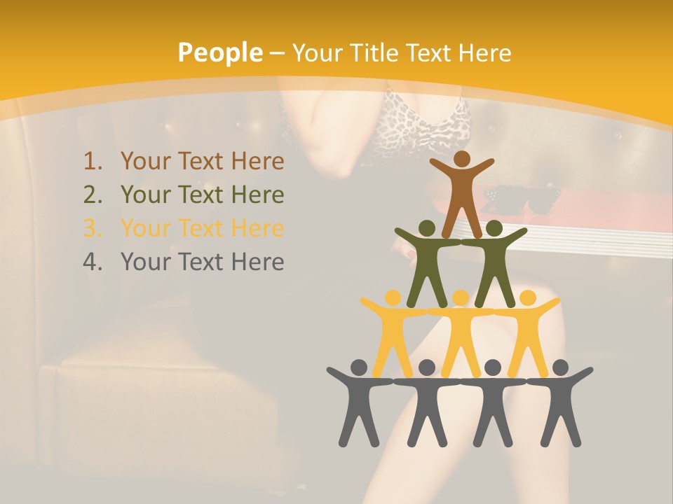 Piercing Model Pretty PowerPoint Template