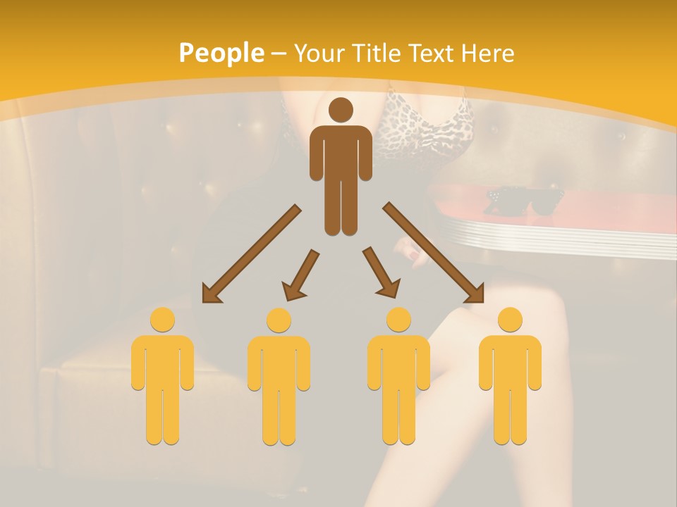 Piercing Model Pretty PowerPoint Template