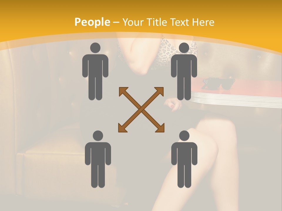 Piercing Model Pretty PowerPoint Template