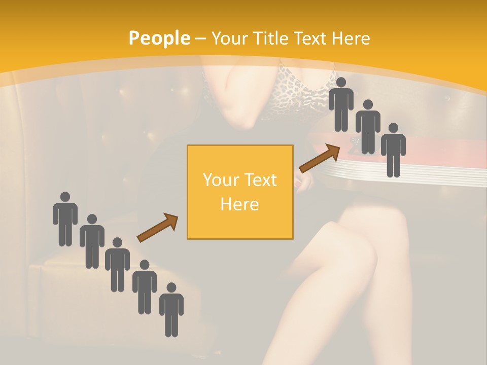 Piercing Model Pretty PowerPoint Template