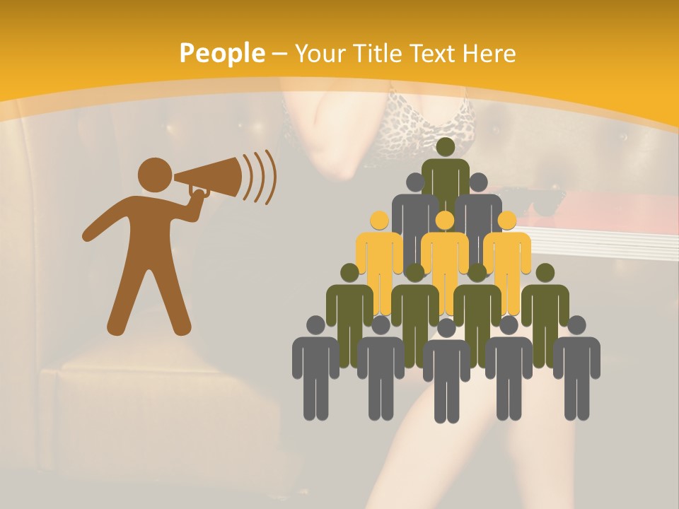 Piercing Model Pretty PowerPoint Template