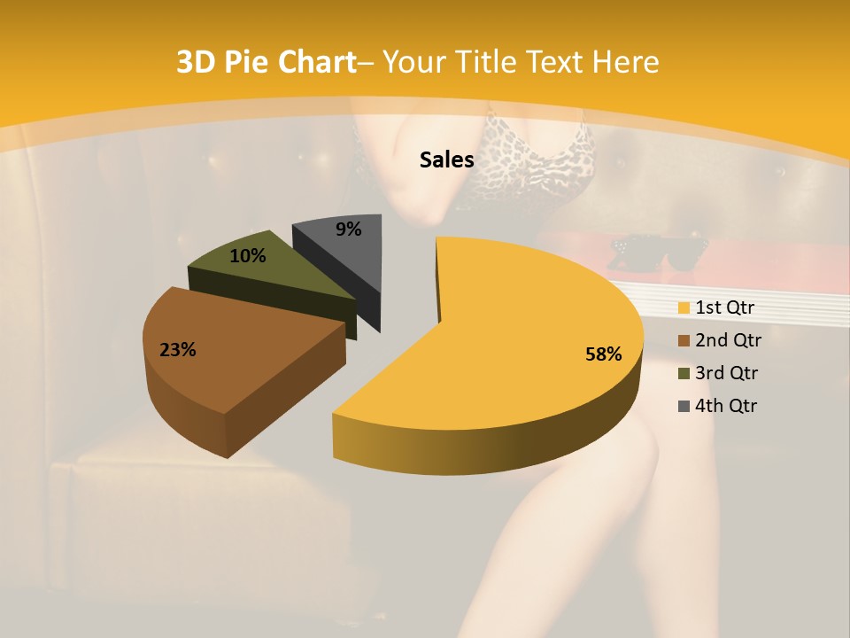 Piercing Model Pretty PowerPoint Template