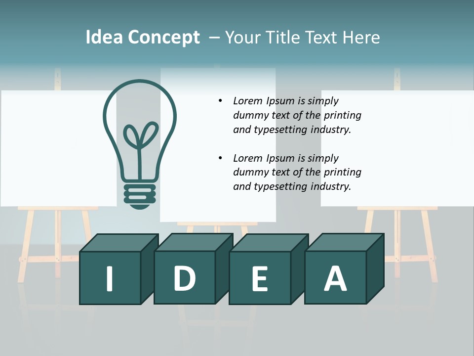 Image Information Board PowerPoint Template
