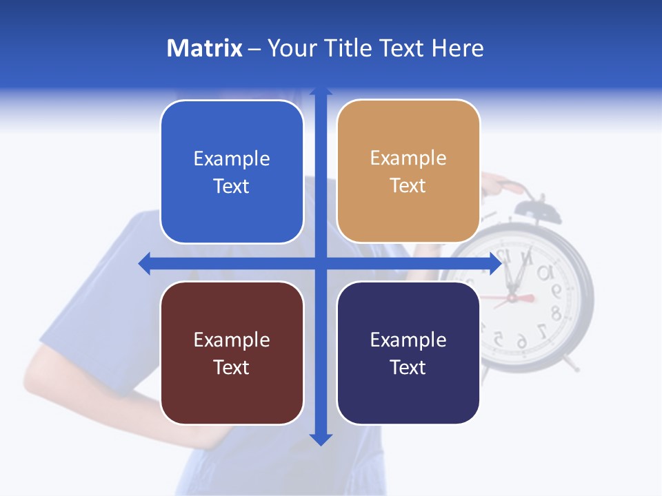Smock Posing Person PowerPoint Template
