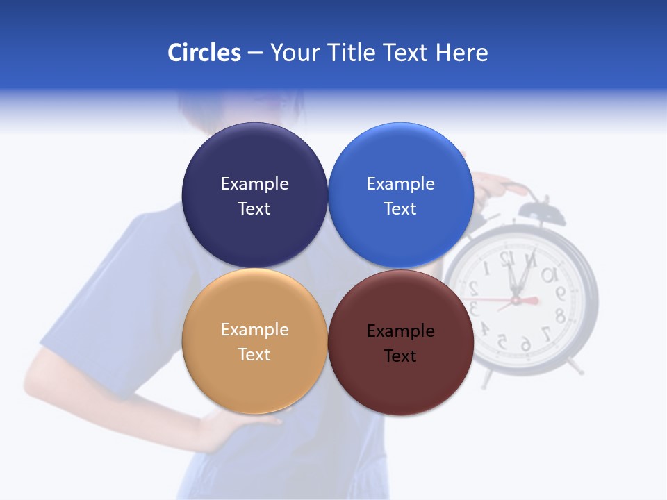 Smock Posing Person PowerPoint Template