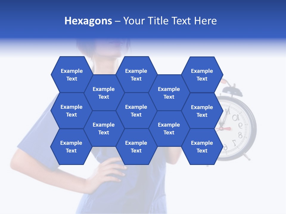 Smock Posing Person PowerPoint Template