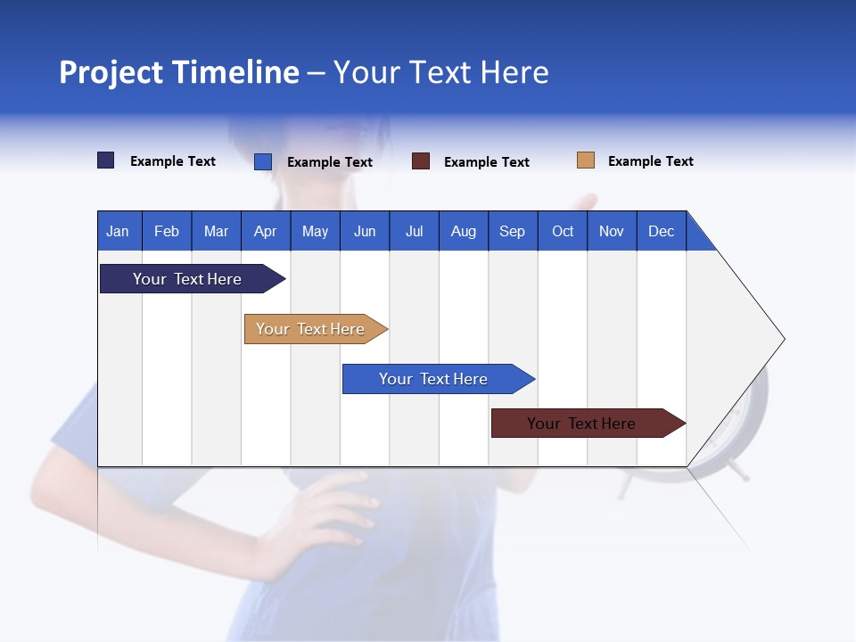Smock Posing Person PowerPoint Template